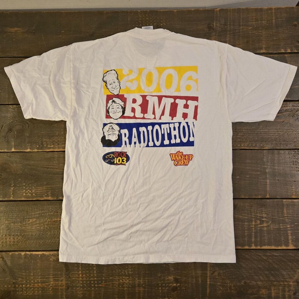 Rock 103 Memphis TN Wake-Up Crew 2006 RMH RadioThon Size Large T-Shirt